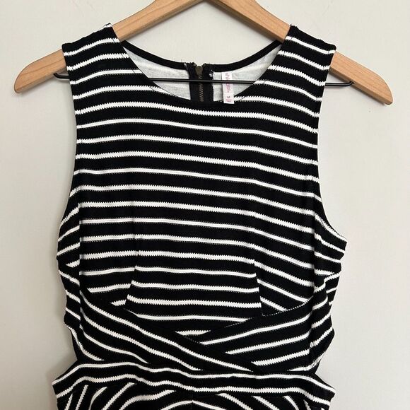 Xhilaration Striped Fit and Flare Cut Out Dress - Picture 2 of 8
